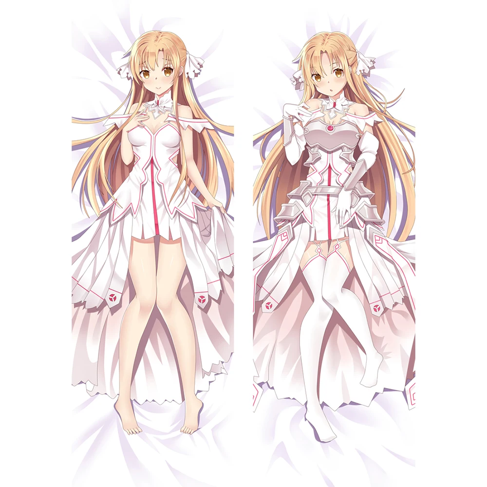 

Sword Art Online Dakimakura Otaku Bedding Pillow Case Double Sided Yuuki Asuna Hugging Body Anime Pillow Case