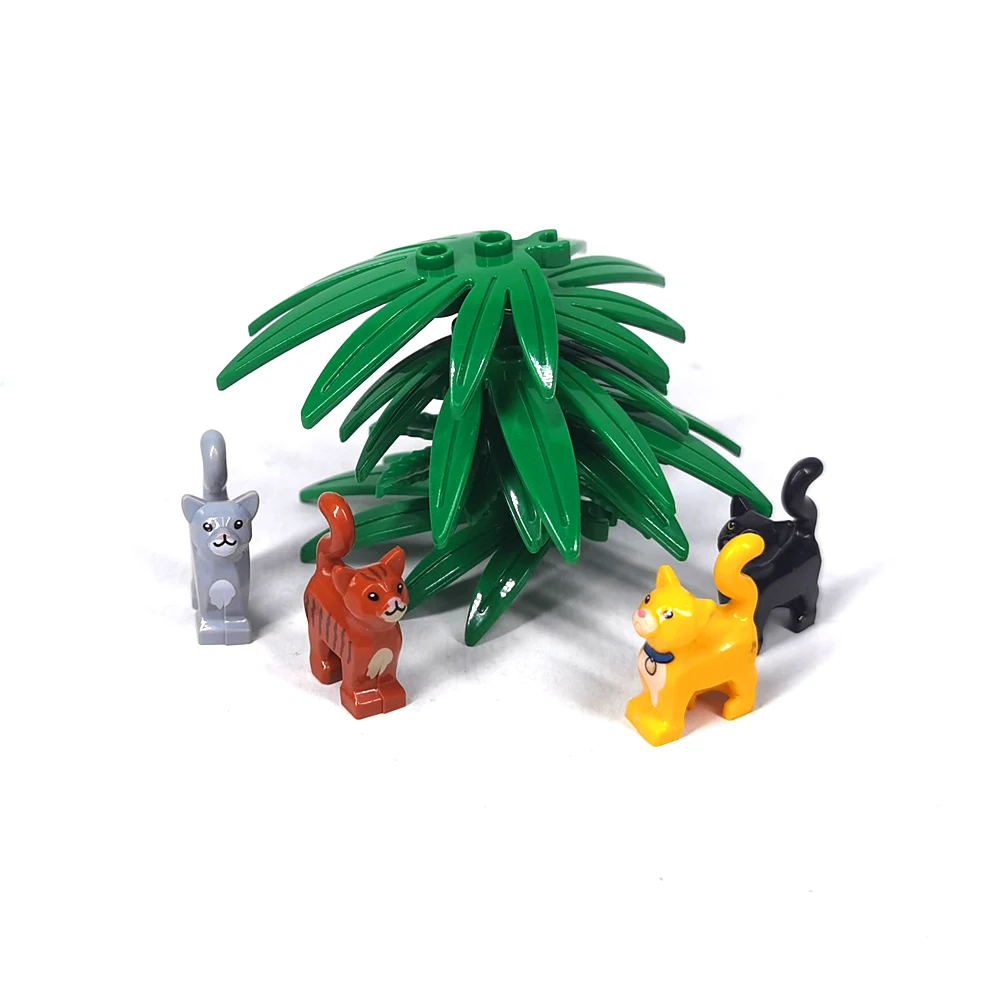 MOC Bausteine Tier-Set - Meerestiere Hunde Katzen Pandas Chinesischer Drache - Zubehör von Drittanbietern für Kreatives Bauen – Detail 5