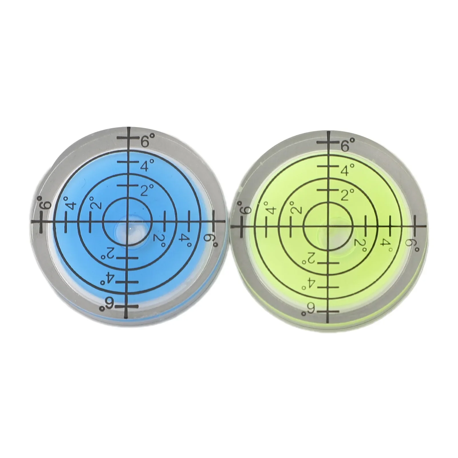 2Pcs 32mm/1.26inch For Spirit Bubble Degree Mark For Level Round Measuring Meter Adjust Mounts Set-top Boxes Carpentry Measuring