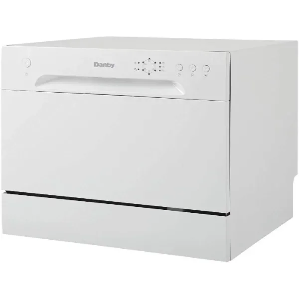 Danby DDW621WDB Countertop Dishwasher with 6 Place Settings, 6 Wash Cycles and Silverware Basket, Energy Star-Rated