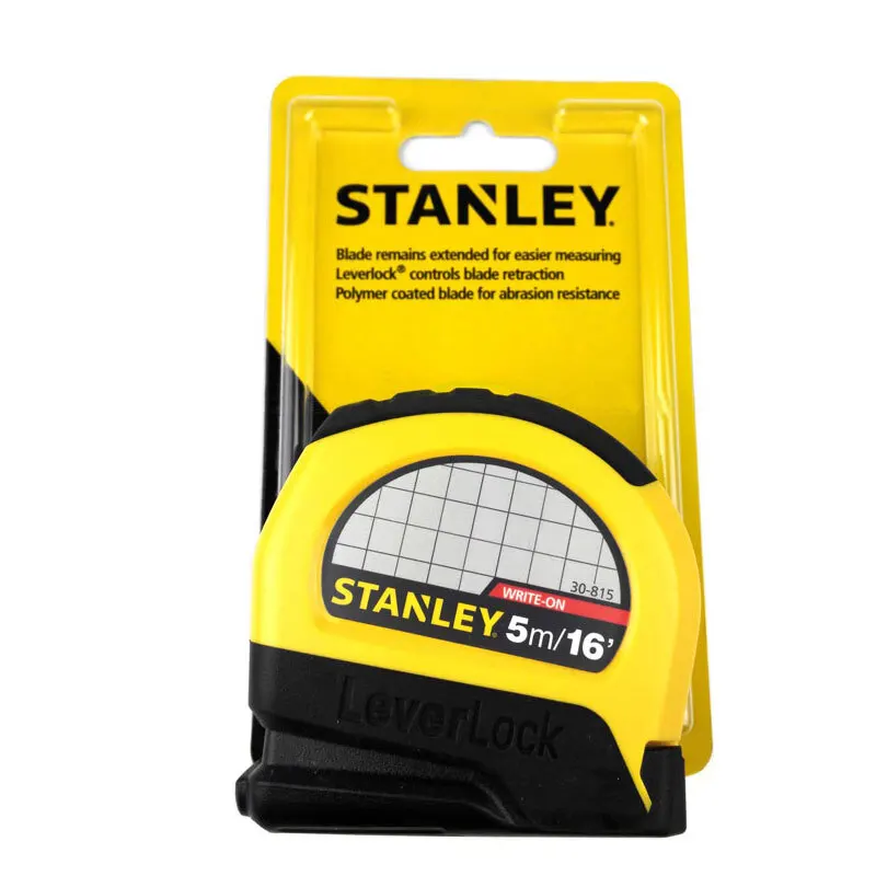 Imagem -02 - Stanley-self-leverlock Métrica Inglês Tape Measure 5m 16 Polegada Escala Dupla Régua para Carpintaria Stht3081523