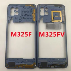 For Samsung Galaxy M32 4G M325F Middle Frame Front Housing Bezel Replacement Parts For Samsung M32 4G M325FV Middle Frame