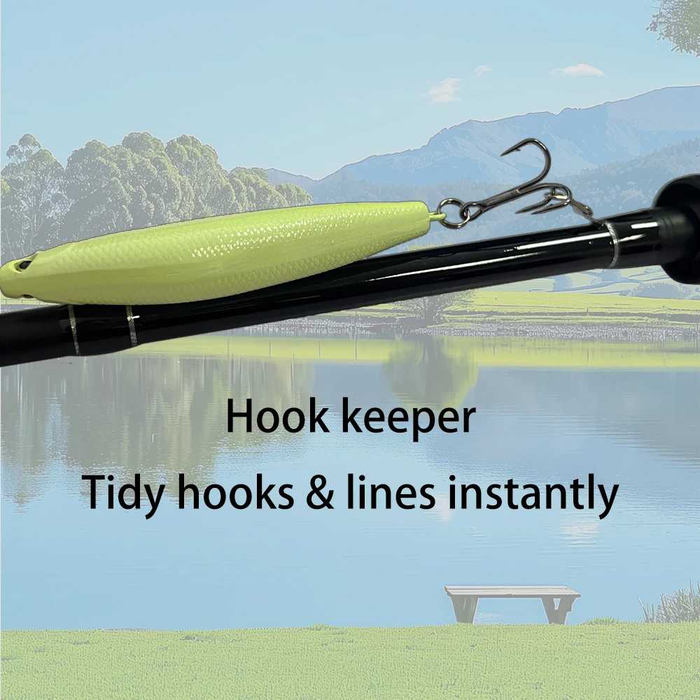 ROLLFISH Carbon Fiber Spinning Casting Lure Fishing Rod Fast Action Medium Power Saltwater Freshwater Perch+100m Fishing Line