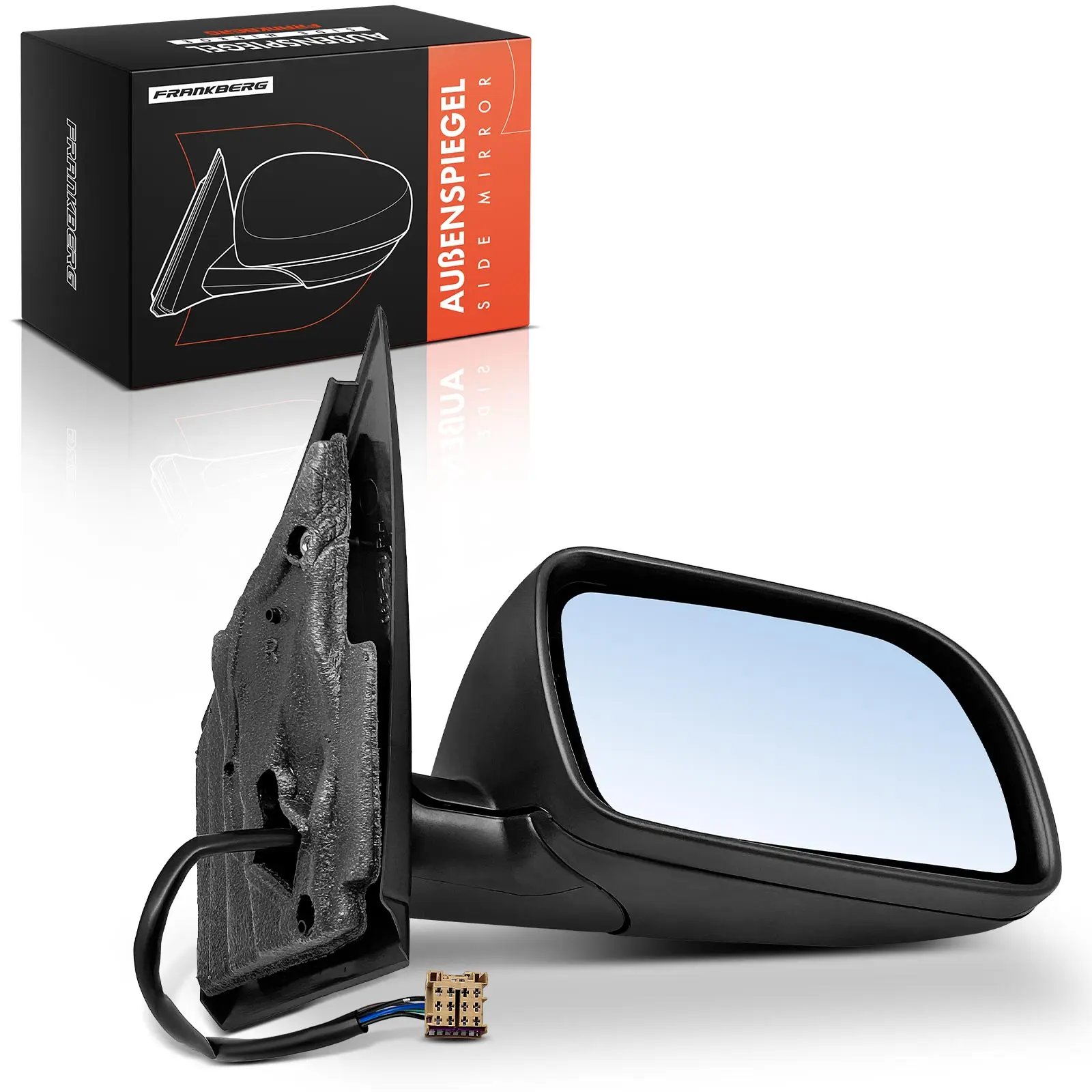 Frankberg 1x Buitenspiegel Rechts voor VW Polo 9A 9N 1.2L 1.4L 1.9L 2001-2009 6Q085753801C 6Q1857508F01C 6Q0857522C 6Q1857508F