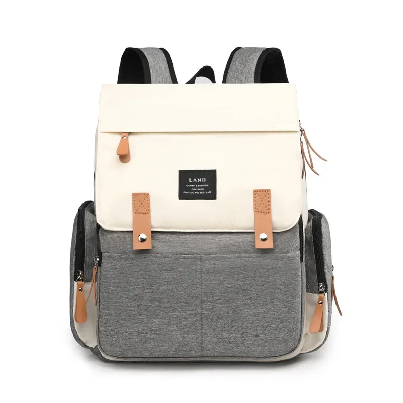 2025 New Mommy Diaper Bags Fashion Mother Large Capacity Travel Nappy Backpacks With Changing Mat Convenient Baby Nursing Bags