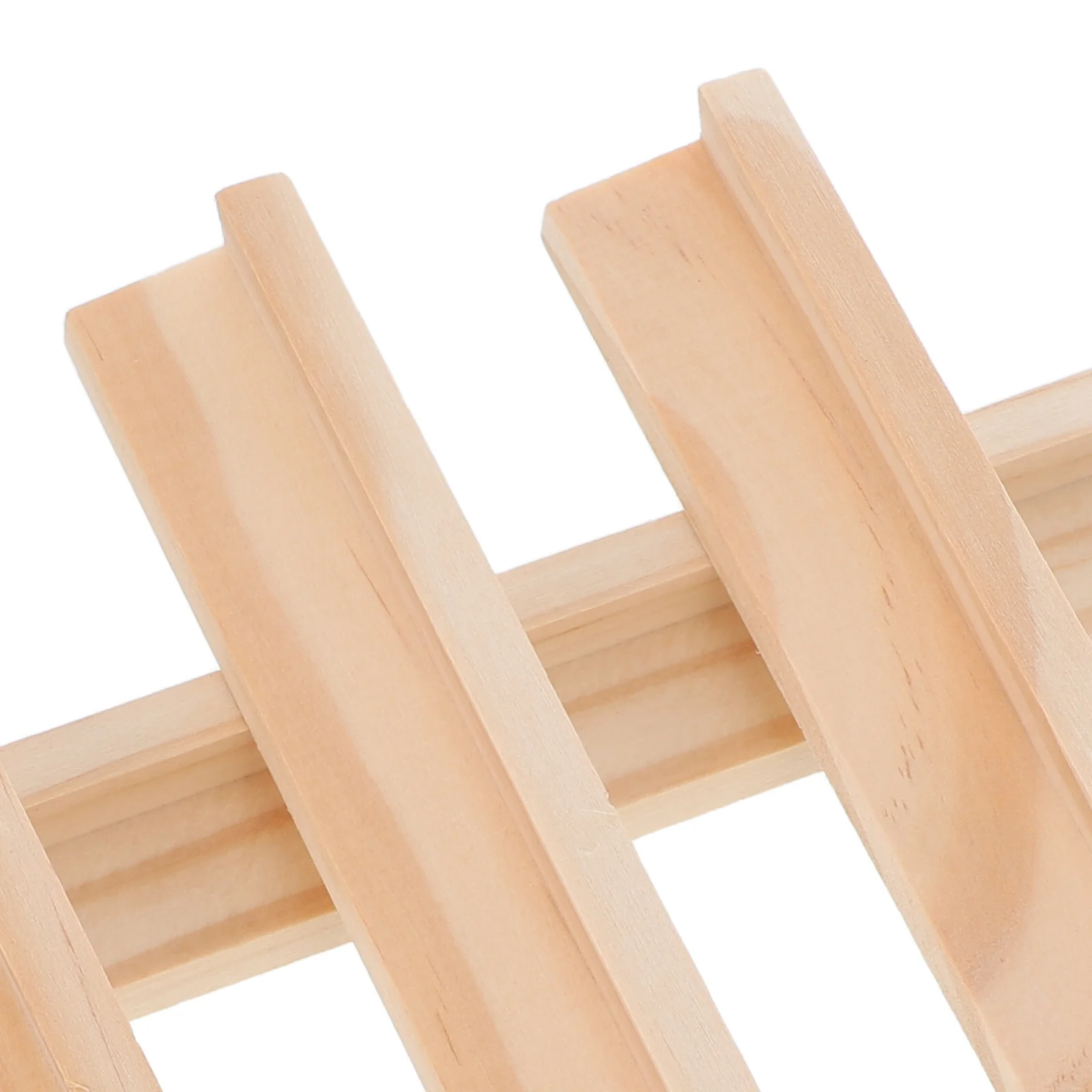 4pcs Wooden Tiles Premium Material Lightweight Durable Easy Hold Long-Term Use Domino Holders Wooden Domino Trays Desktop Racks