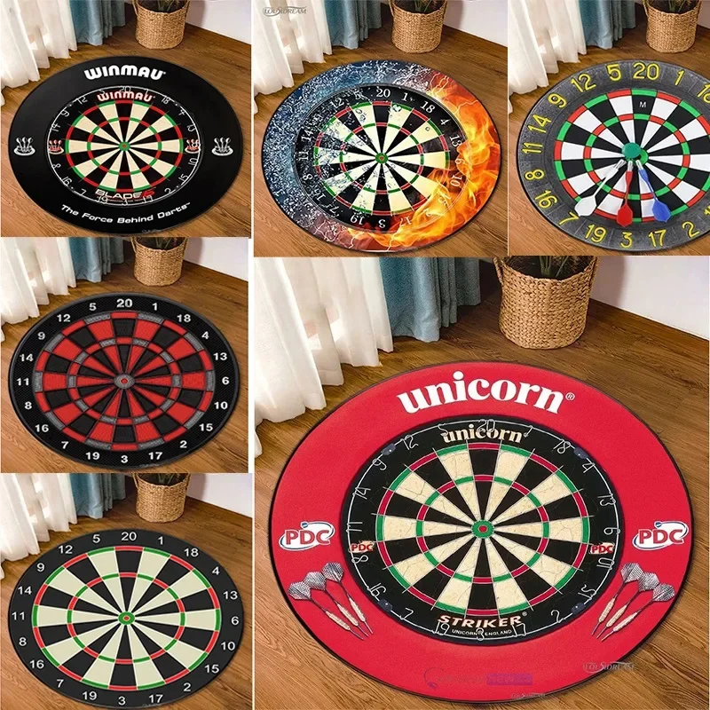Mode Sport fléchette cible tapis rond chambre décor zone tapis tapis pour salon chambre Table Alfombra enfant tapis de sol antidérapant