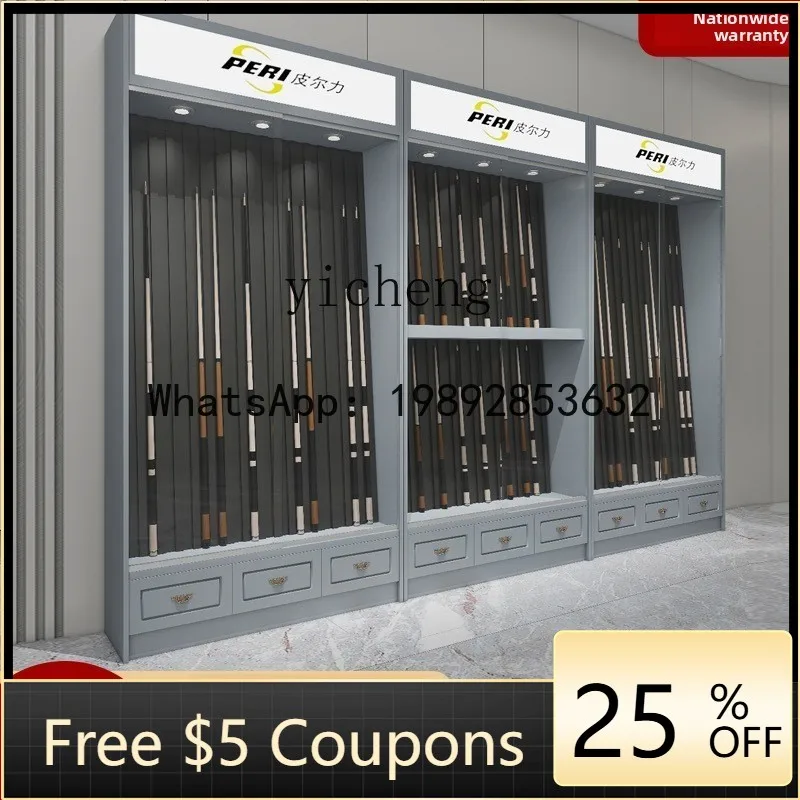 

D26 billiard club display cabinet induction password lock large head small head rod box luggage storage club customization