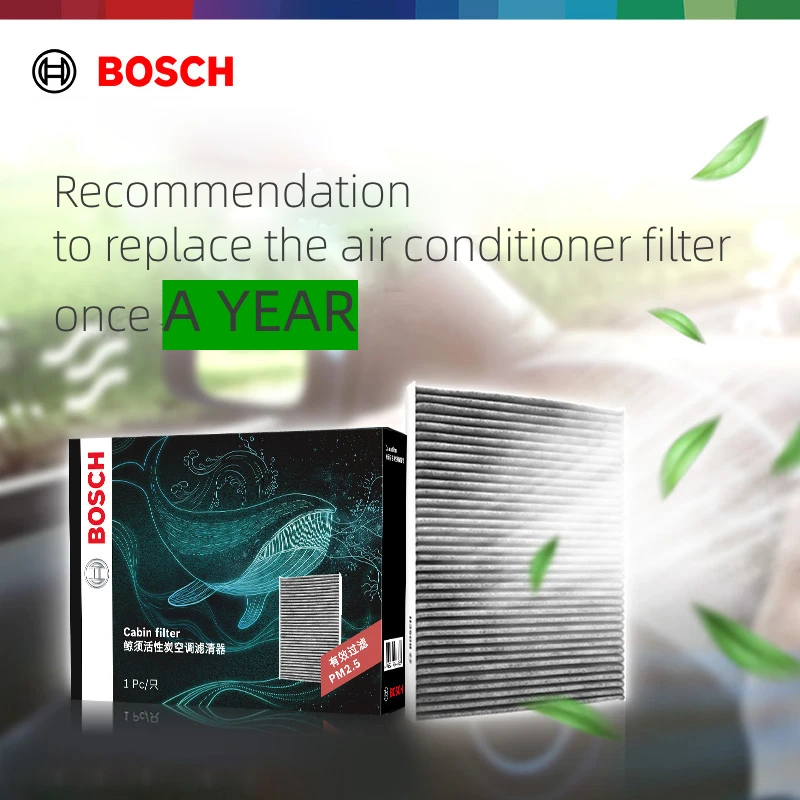 BOSCH BALEEN Series Activated Carbon Air Cabin Filter For Tesla Model 3 Model Y 0986AF4926 2PCs 1107681-00-A 1107681-00-B