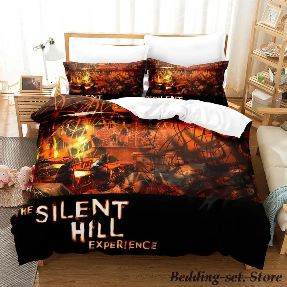 Zestaw pościeli Movie Silent Hill Single Twin Full Queen King Size Bed Set Aldult Kid Bedroom Duvetcover Sets parure de lit Bed