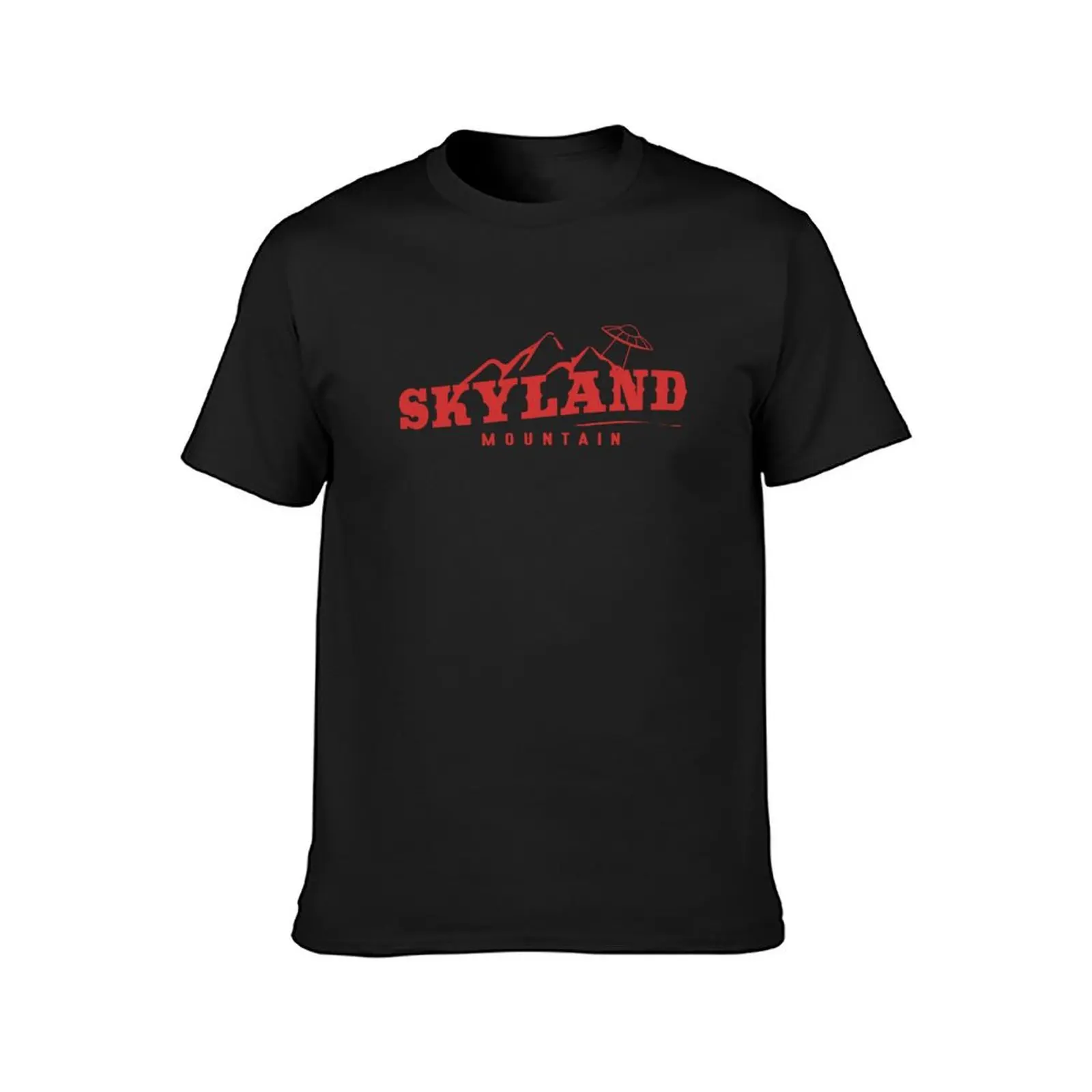 The X Files: Skyland Mountain T-Shirt Short sleeve tee tops mens white t shirts