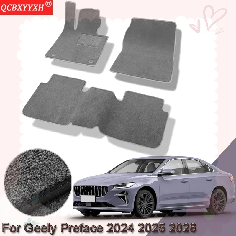 For Geely Preface 2024 2025 2026 Custom Car Floor Mats Waterproof Non-Slip Floor Mats Internal Protection Carpets Rugs Accessory
