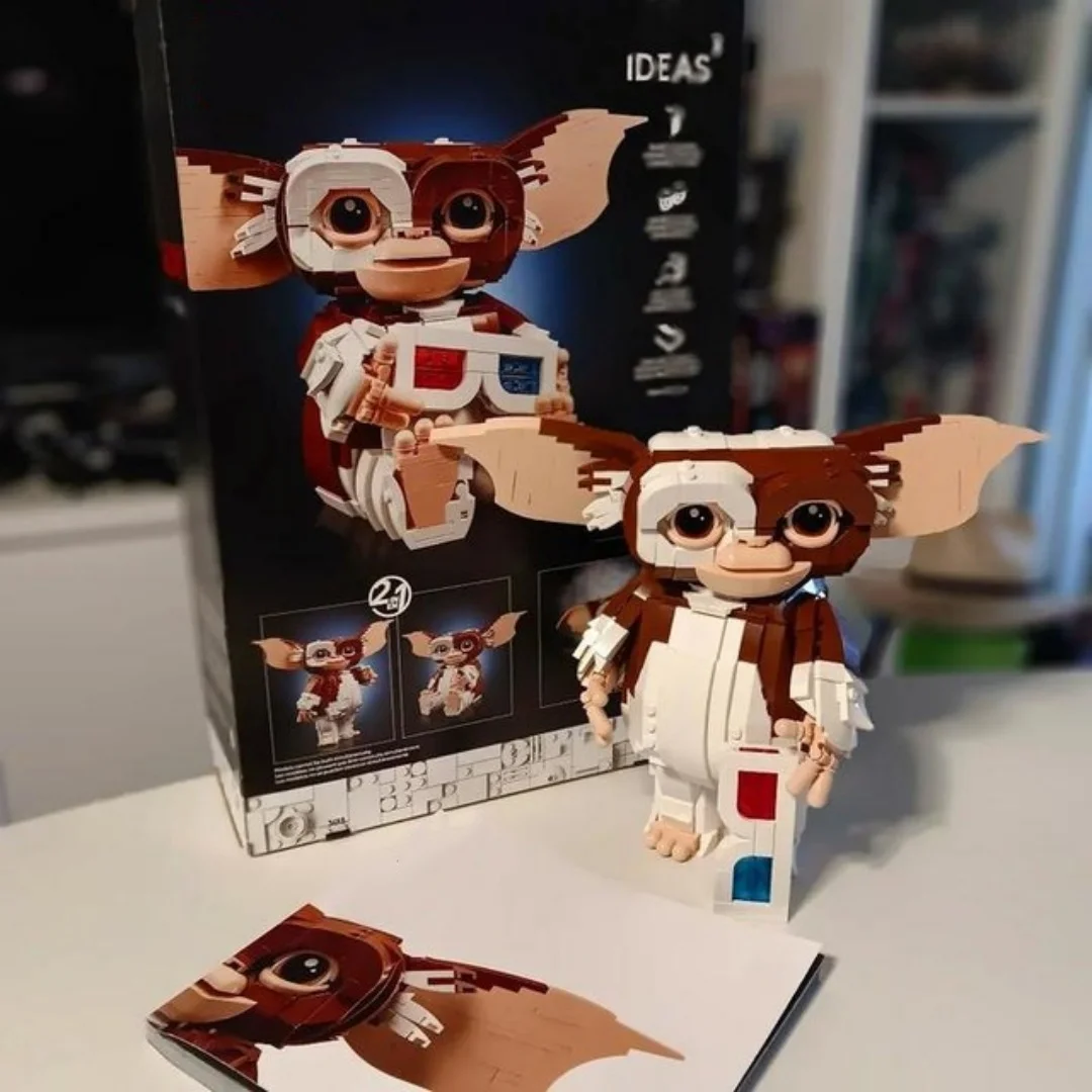 Blocs de construction Disney Gizmo, 1125 pièces, compatibles avec les films Gremlins, figurine Mogwai, cadeaux d'anniversaire pour enfants garçons, jouets pour enfants, 21361