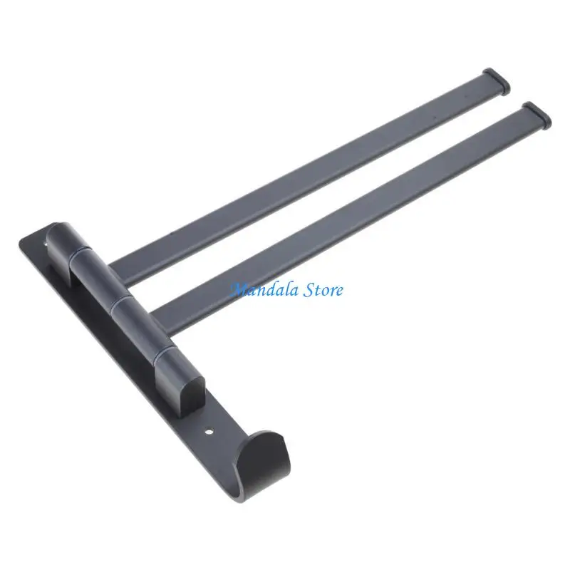 

U2JC Towel Bar Bathroom 2/3/4/5-Arms Hanger Bath Hardware Easy to Install