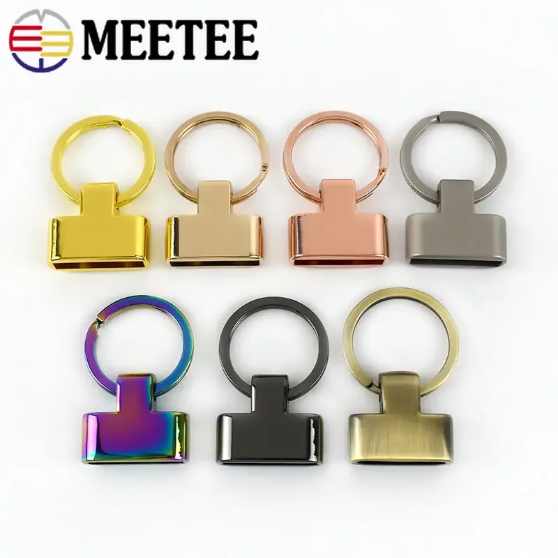 

2/5Pcs 20/24mm Metal O Ring Buckles Key Hook Bag Strap Stopper Buckle Keychain Tassel Pendant Clip Clamp Keyring Screw Clasp