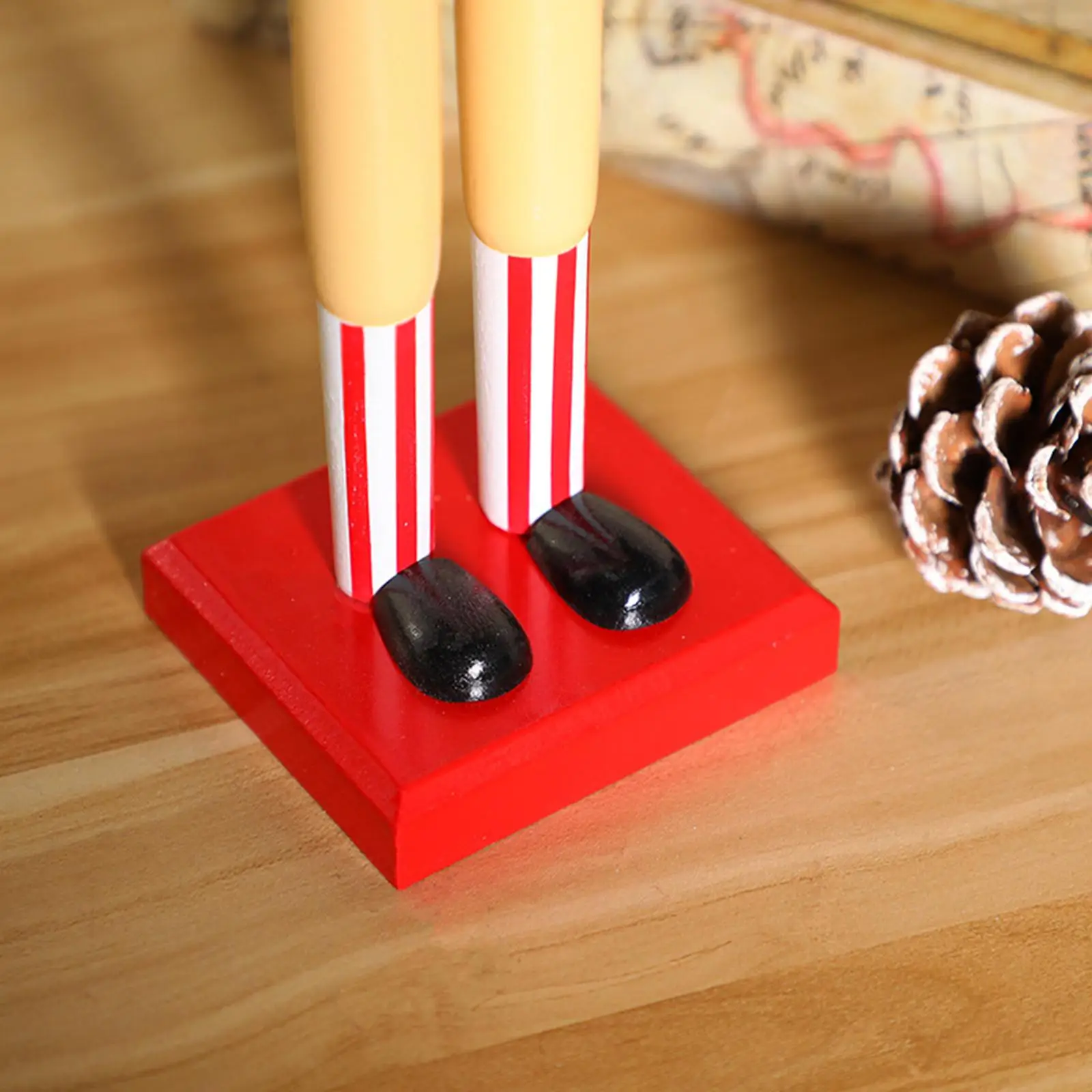 4Pcs 15 inch Wooden Nutcracker Dog Christmas Nutcracker Figures Puppy Nutcracker for Scene Layout Fireplace Festive Birthday