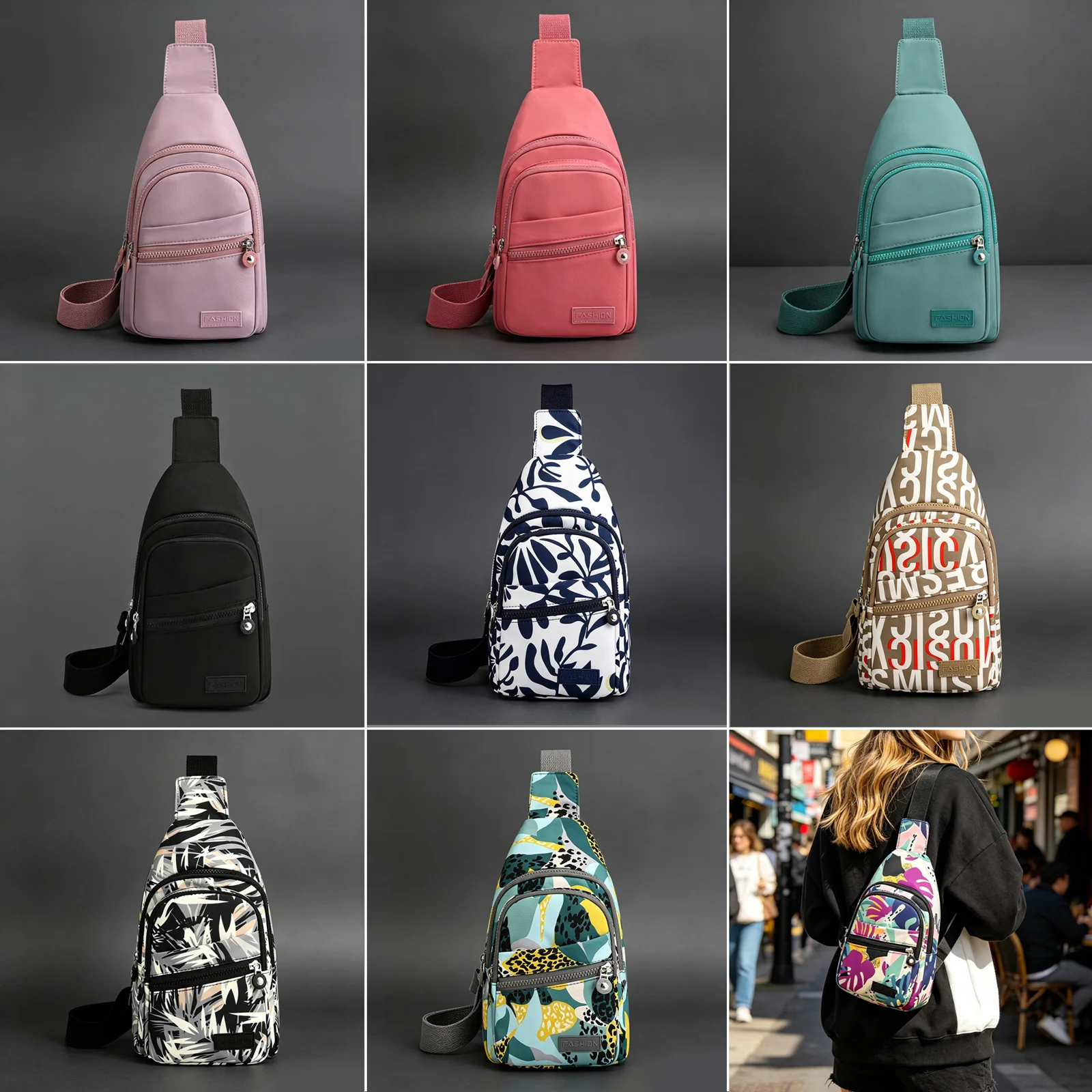 Womens Sling Bag Backpack  Lightweight Crossbody Chest Pack with Adjustable Strap for Travel, Hiking & Everyday Use