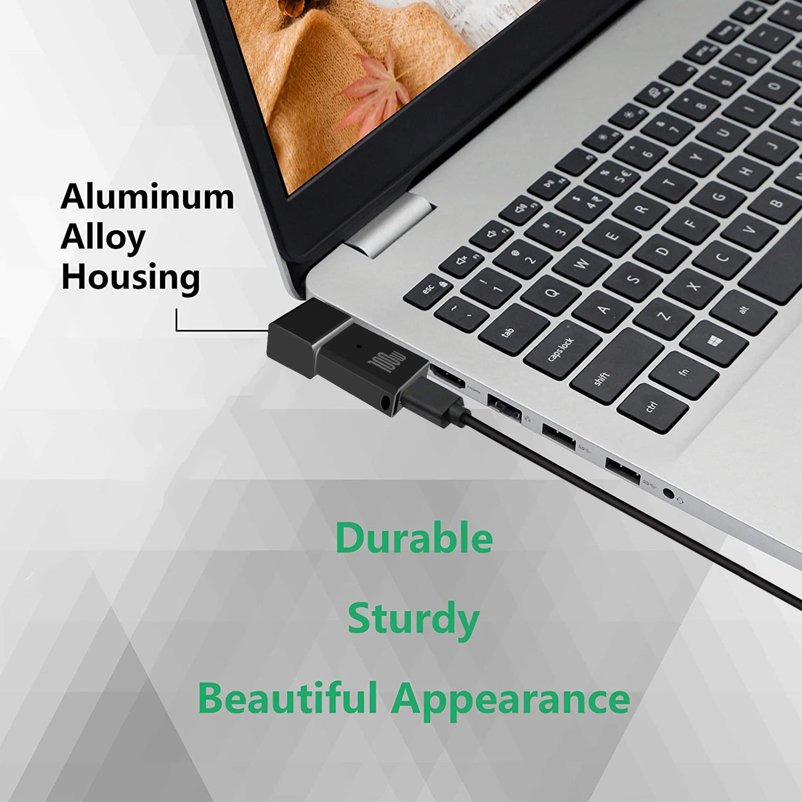 20V/5A 100W PD USB C Para Praça Ponta Adaptador ForLenovo Long Slim-Dica Acessórios