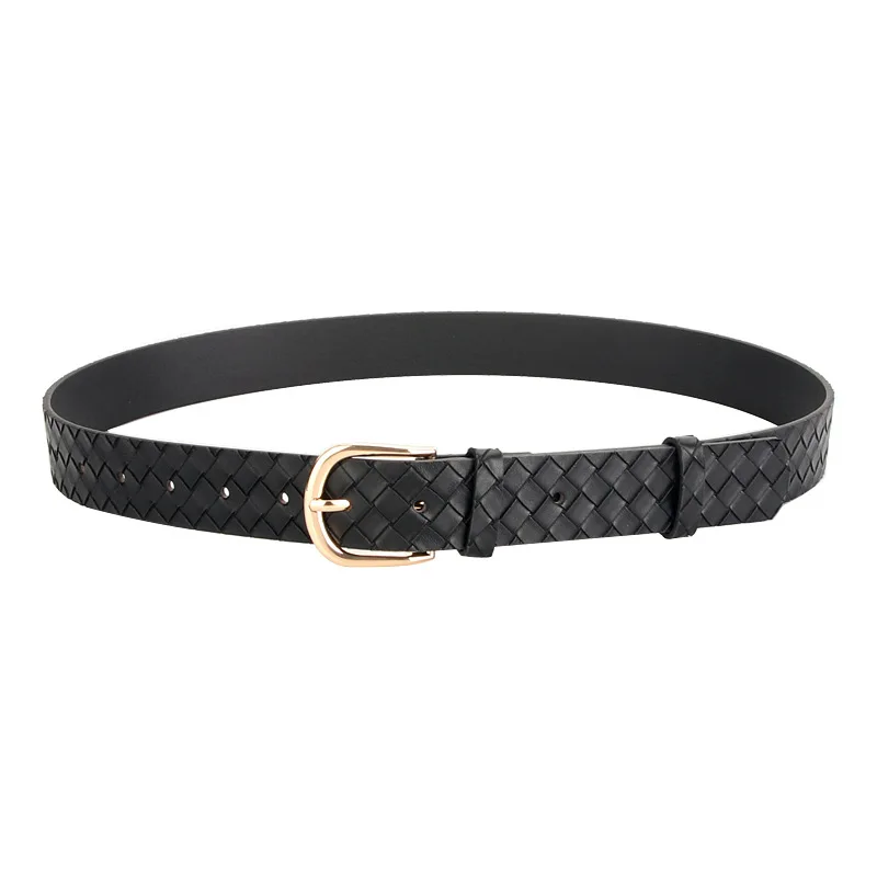 Ceinture à boucle ardillon en alliage pour femme, tendance de la mode, polyvalente, sélection de couleurs, personnalisée, assortie, nouvelle tendance