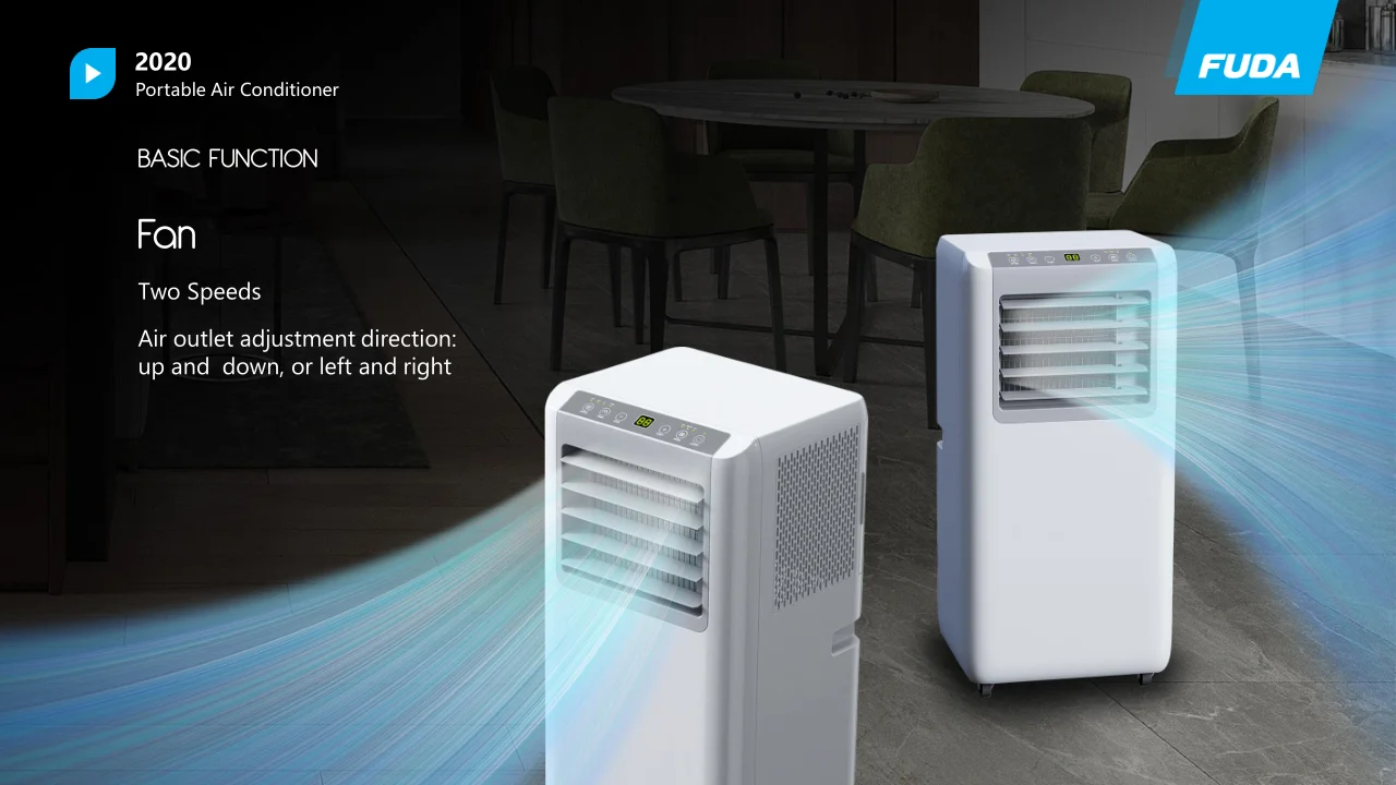 Portable Air Conditioner Compact Home AC Cooling Unit with Built-in Dehumidifier Fan Modes Quiet Operation with Window Mount Kit
