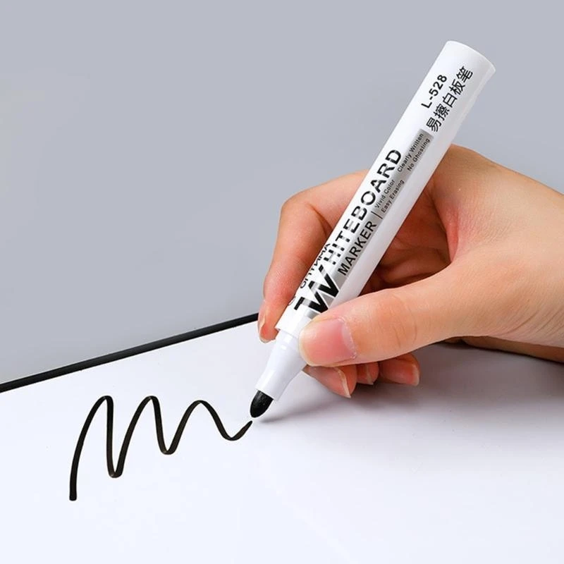 090F 10Pcs Erasable Whiteboard Marker Water Based Inks Quick Drying Whiteboard Marker