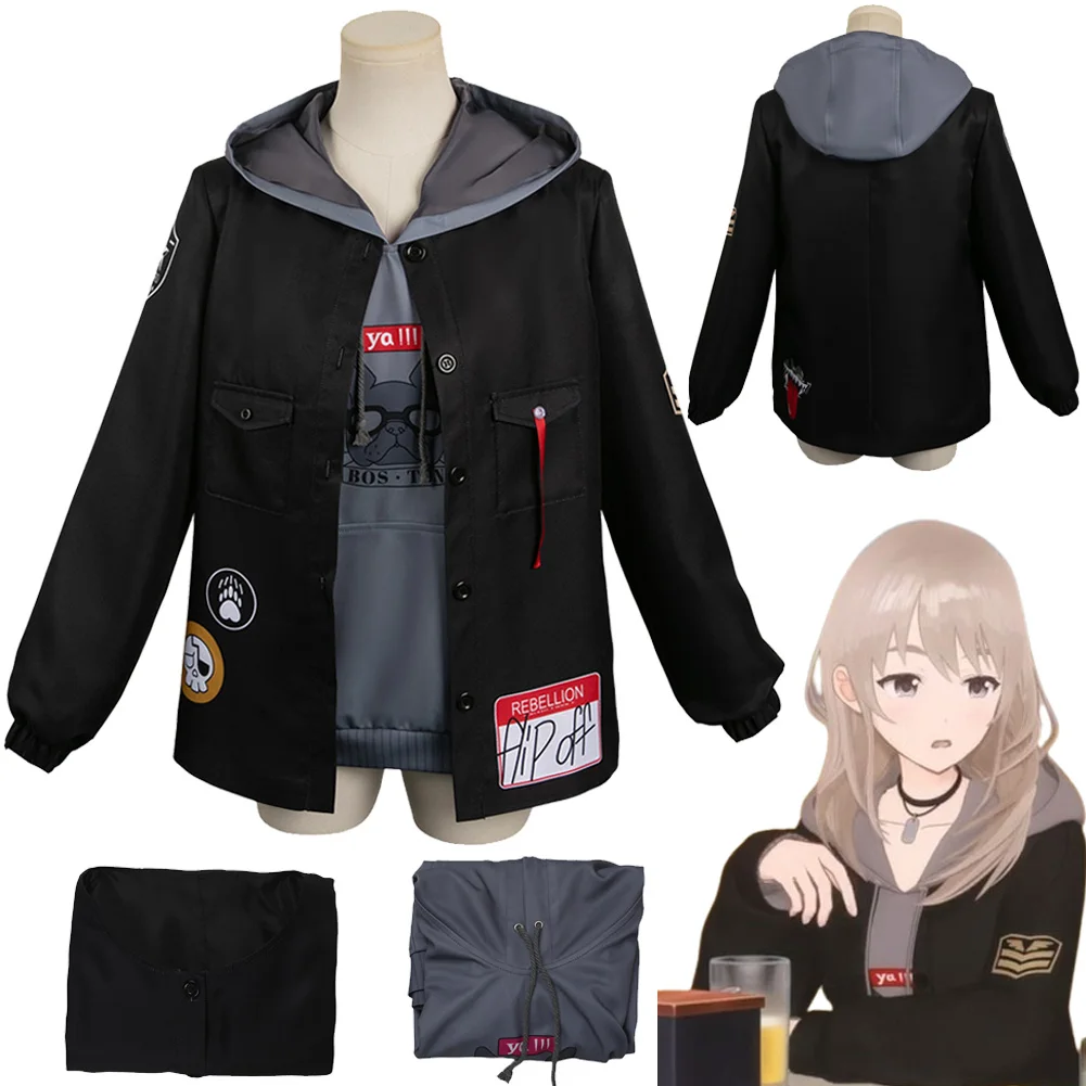 Momoka Kawaragi Women Cosplay Hoodies Coat Costume Anime Girls Band Crying Roleplay Outfit Jaket Sweater Female Halloween Suit