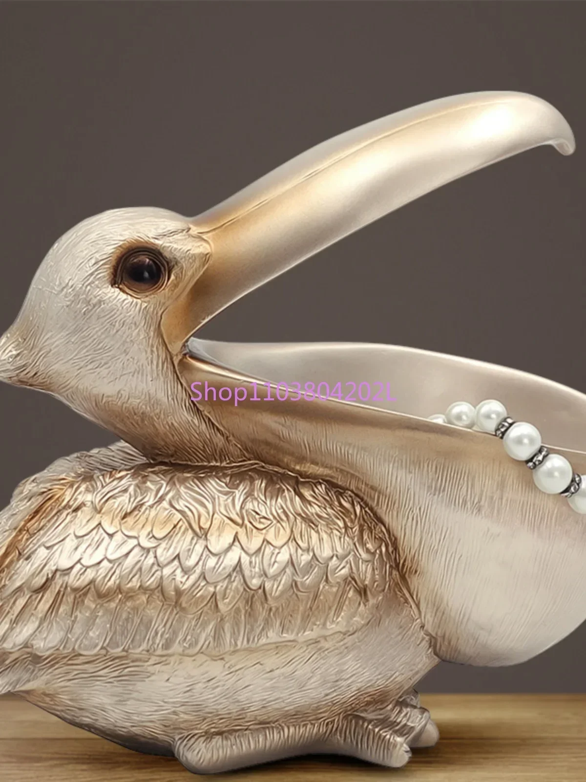 Big-mouthed Bird Pelican Entrance Key Storage Small Ornament Door Home TV Cabinet Wine Cabinet Decoration