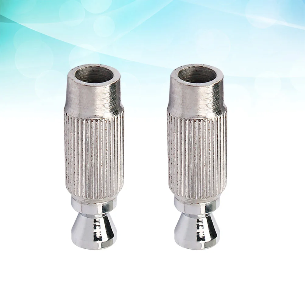 

2 Pcs Studs Vibrato System Pillar Tremolo Elevating Adjustment Screw Bridge and Anchors Double Silver