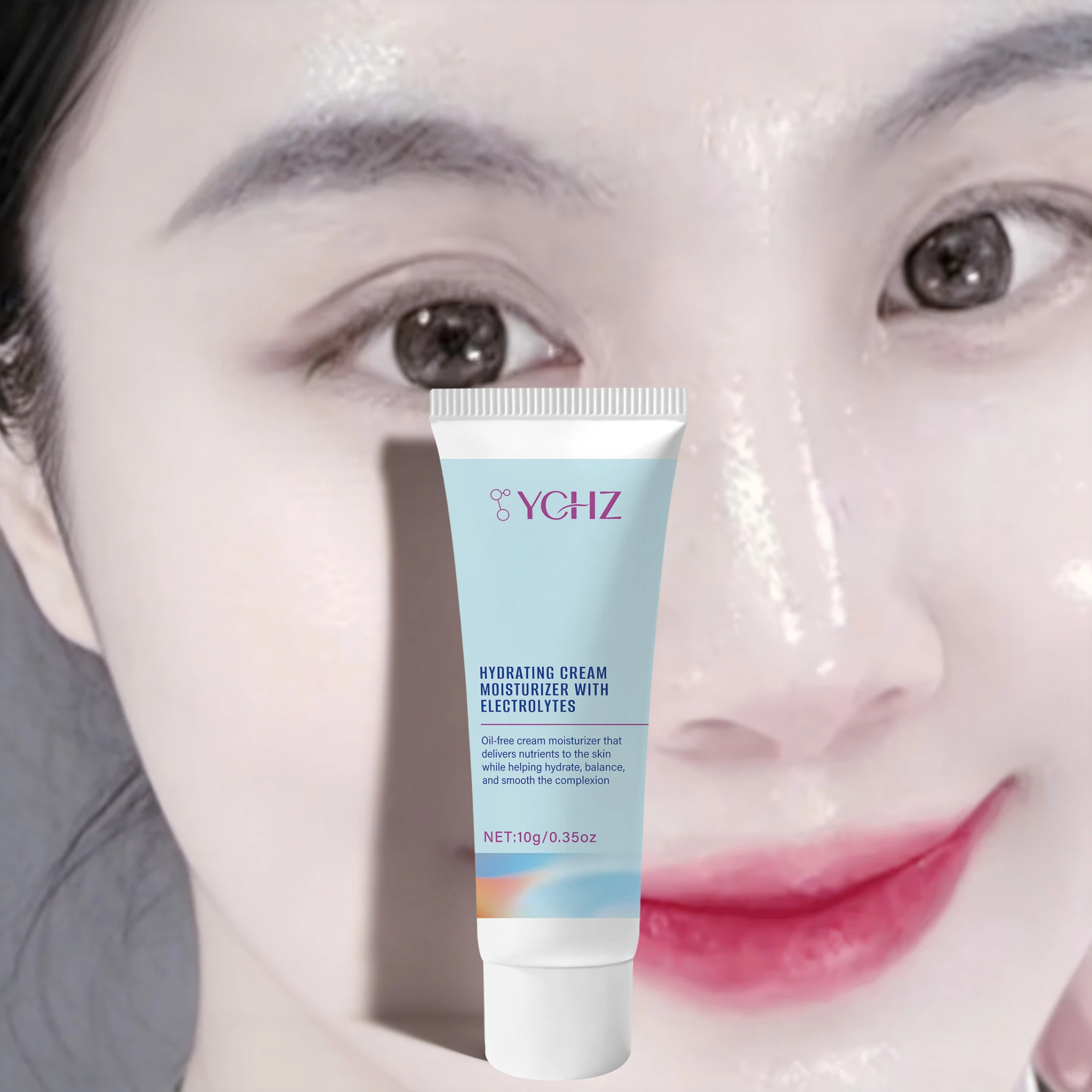 Premium Facial Cream, Containing Vitamin C, Hyaluronic Acid, and Niacinamide, Provides Excellent Skin Care Benefits. Long-Lasting Hydration for 72 Hours, Improves Overall Light Beige Skin Tone.