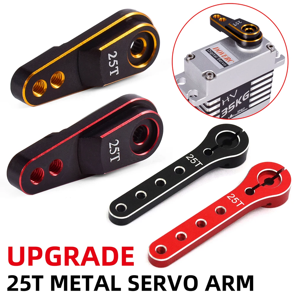Metal 25T Servo Arm Steering Horn for Traxxas TRX4 Axial SCX10 Tamiya RC Crawler Truck