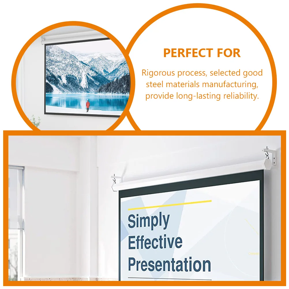 

Multi function Screen Bracket Wall Projector Screen Hook Mount L shaped Steel Material Office Use