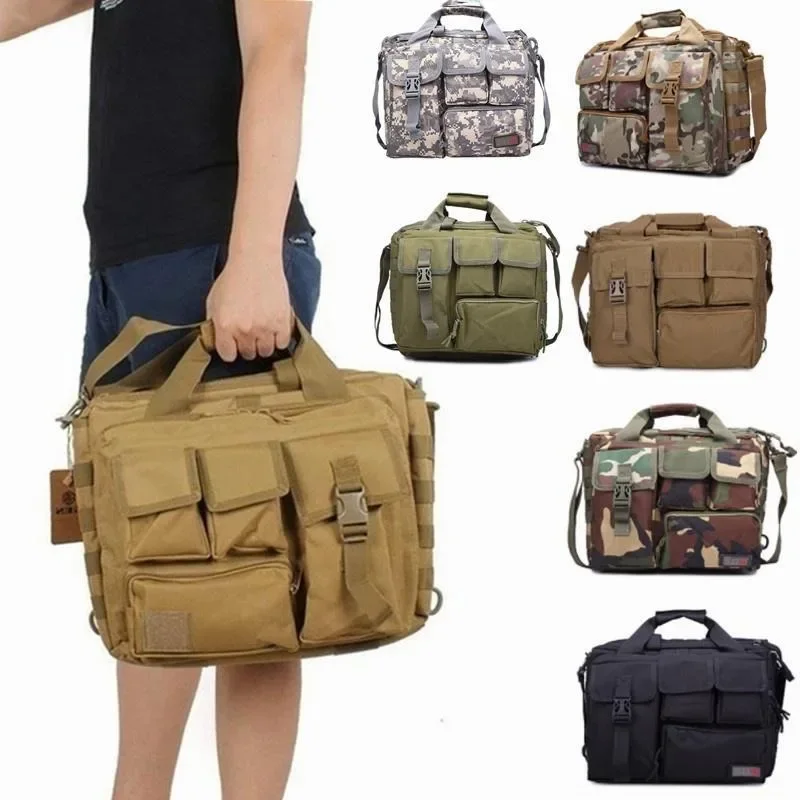 New Backpack Strategic Nylon Messenger Shoulder Bag Laptop Handbags Briefcase Outdoor Multifunction Wear-resistant Climbing Bag