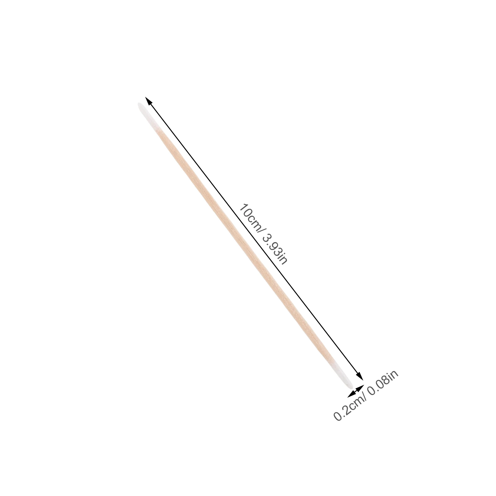 1200 قطعة مسحات قطنية مزدوجة الأطراف نصائح مدببة دقيقة مقبض خشبي مسمار الفن ماكياج نظافة مسحات القطن منظف الأظافر