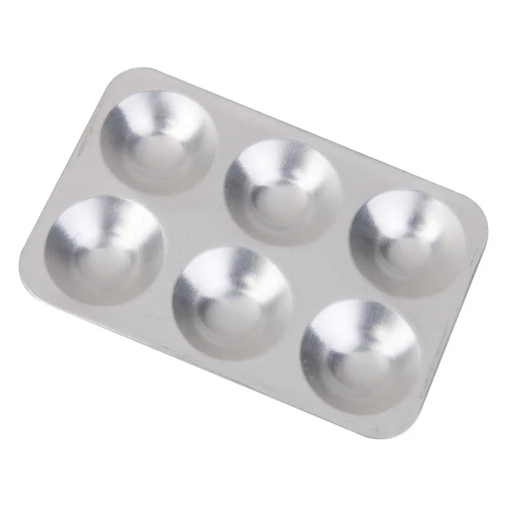 لوحة طلاء فضية معدنية بستة ألوان فنية لطلاء زيتي من الأكريليك بألوان مائية ومشاريع حرفية