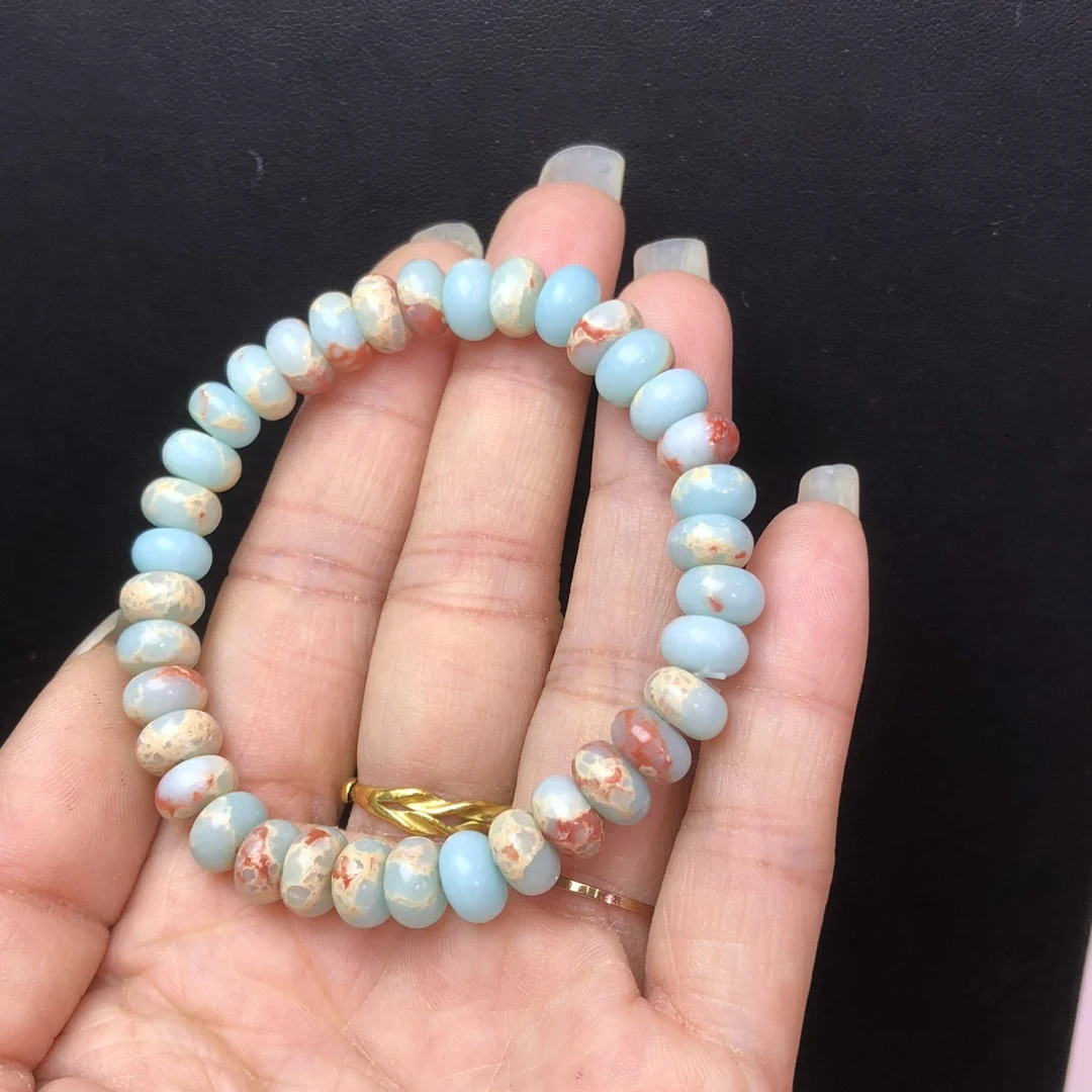 

8MM Natural Shoushan Stone Bracelet Women Elegant Charm Yoga Strand Bangles Female Jewelry Gift 1PCS
