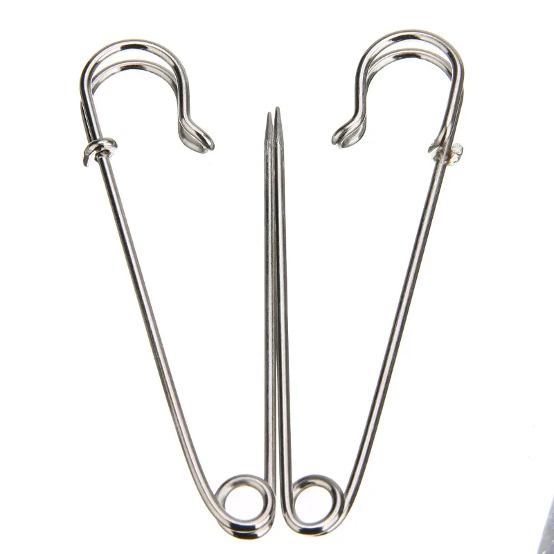 12pcs Large Heavy Duty Stainless Steel Big Jumbo Safety Pin Blanket Crafting for Making Wedding Bouquet Brooch DIY Decoration