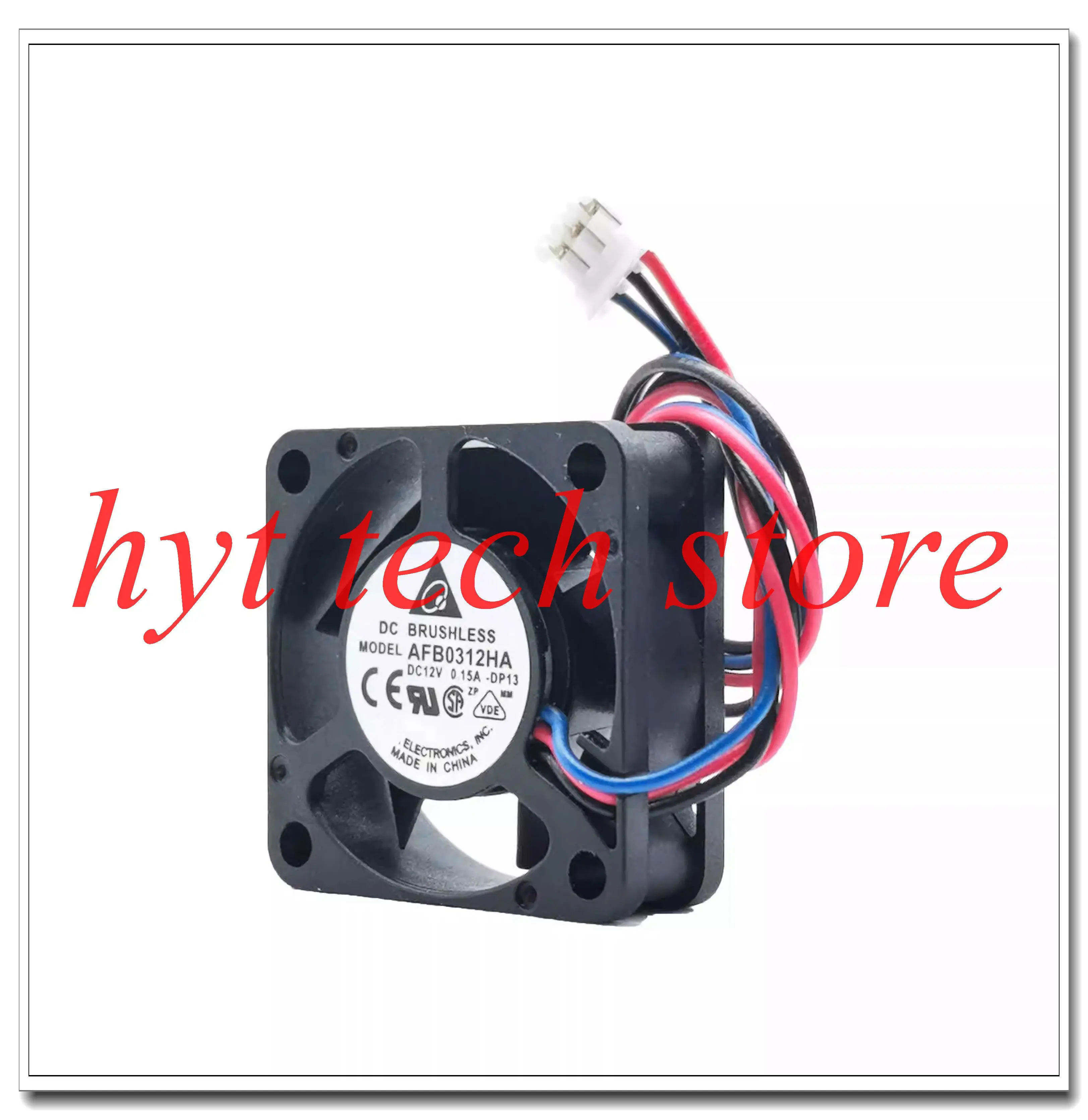 2 pcs lot of AFB0312HA  3lines temperature controlled violent fan  cooling fan ,100% tested before shipment
