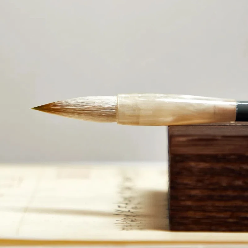 Weasel Woolen Multiple Hair Calligraphy Brush Medium Regular Script Brush Official Running Script Brush Chinese Painting Brush