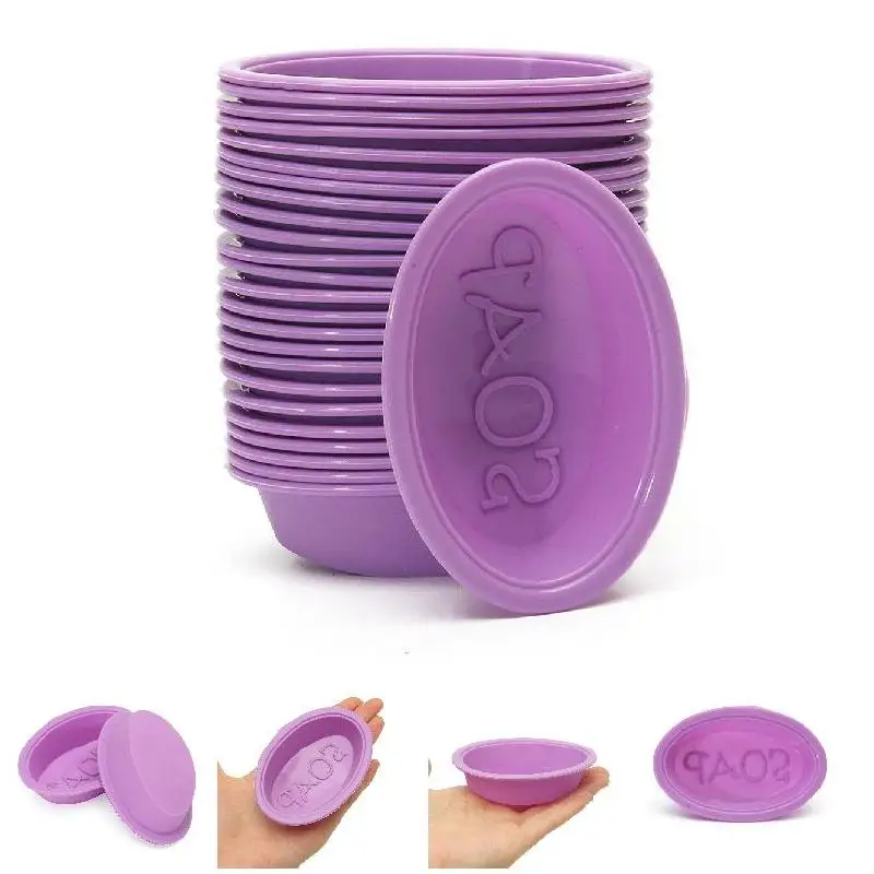 25pcs Set Multifunctional Silicone Molds Oval Handmade Soap Cupcake Bread Jelly Chocolate Cakes Reusable Molds For Home Kitchen