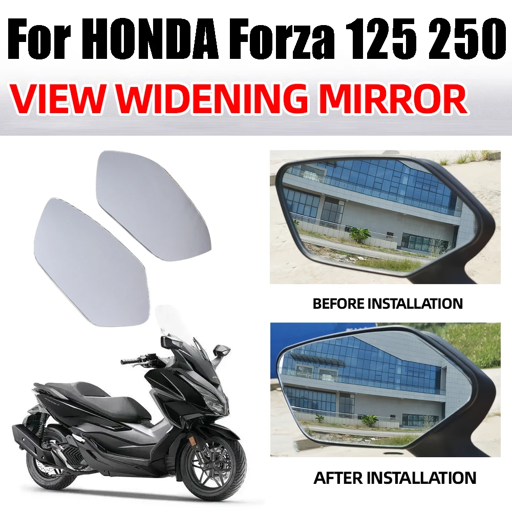 For HONDA Forza 125 Forza 250 NSS125 NSS250 Motorcycle Rearview Mirror Convex Mirror Increase View Vision Side Mirror Lens