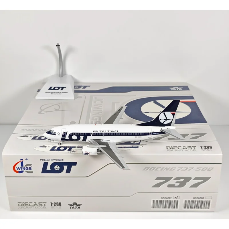 

JC Wings Diecast 1/200 Scale Polish Airlines B737-500 SP-LKC Alloy Aircraft Model Collectible Decorative Ornament Toy