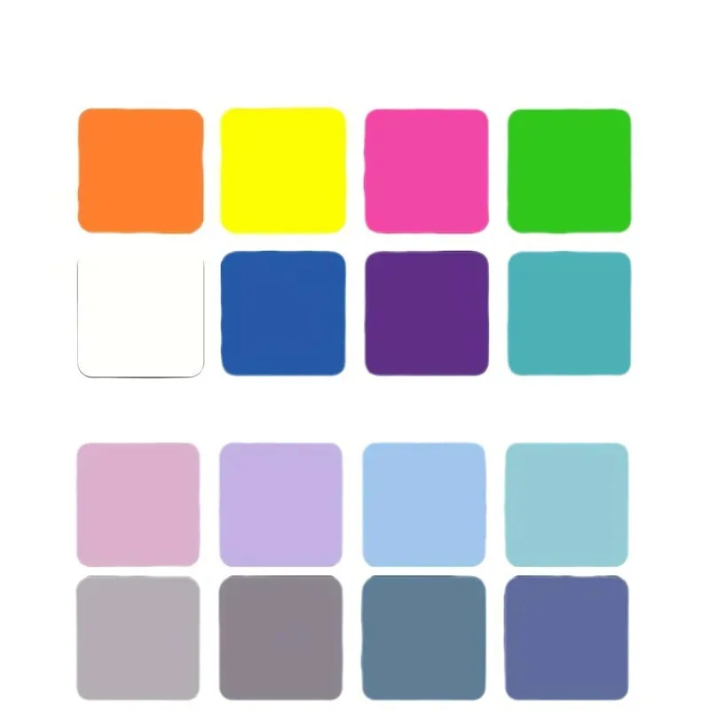 160Page Transparent Sticky Notes Square Waterproof Transparent Sticker Index Stickers Morandi Fluorescent Color image 5