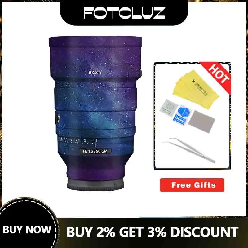 

Sony FE 50mm F1.2 GM Lens Skin Camera Lens Decal Sticker Wrap Film Protector Cover Case Anti-scratch Waterproof