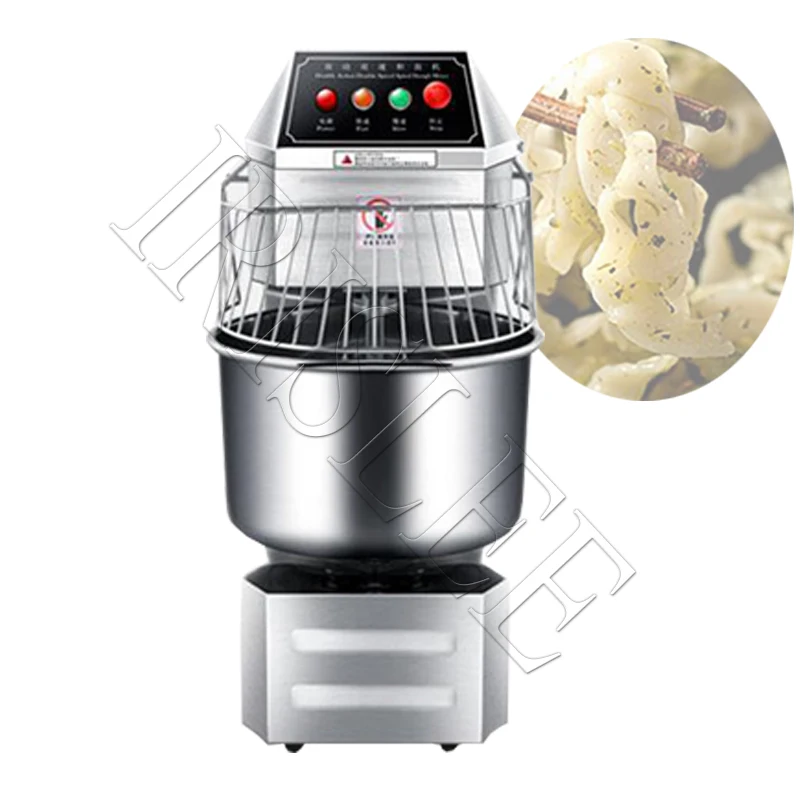 

20L Automatic 2 Speed Pizza Steam Bread Chapati Spiral Dough Mixer Machine Kneading Maker