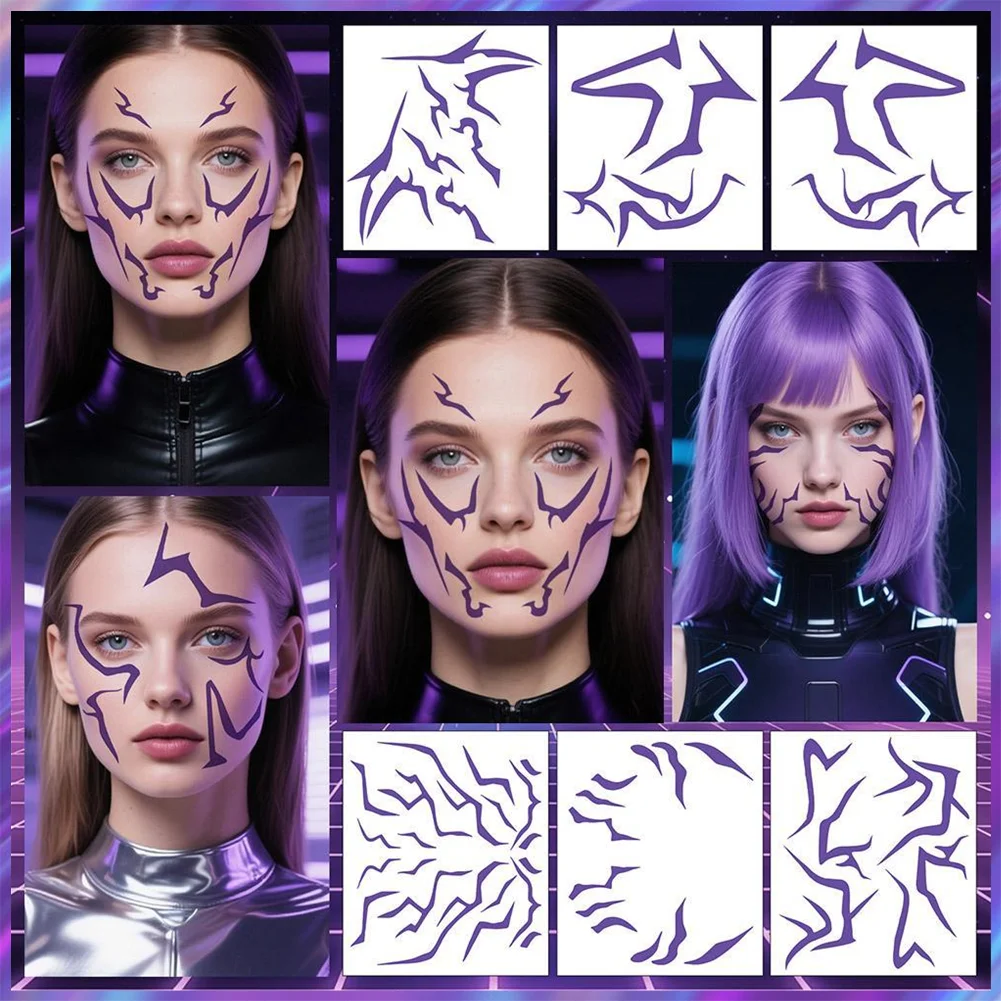 KPop شيطان الصيادين رومي كانغ تأثيري الدعامة الوشم ملصق رومي الوشم ملصق شيطان ملصق لدعائم حفلة الهالوماس