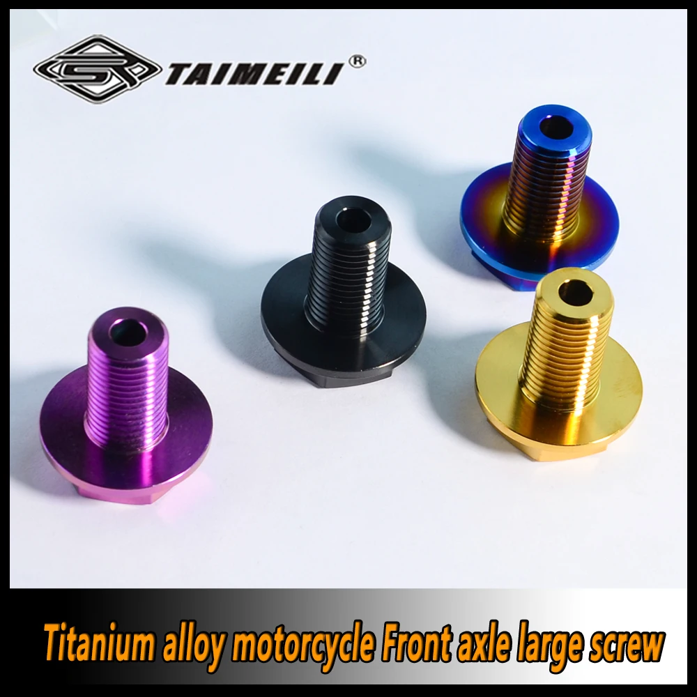 TAIMEILI Titanlegierungs-Schraube Motorrad Vorderachse Große Schraube M14 M16 X 22 p1.5 1 Stück – Detail 4