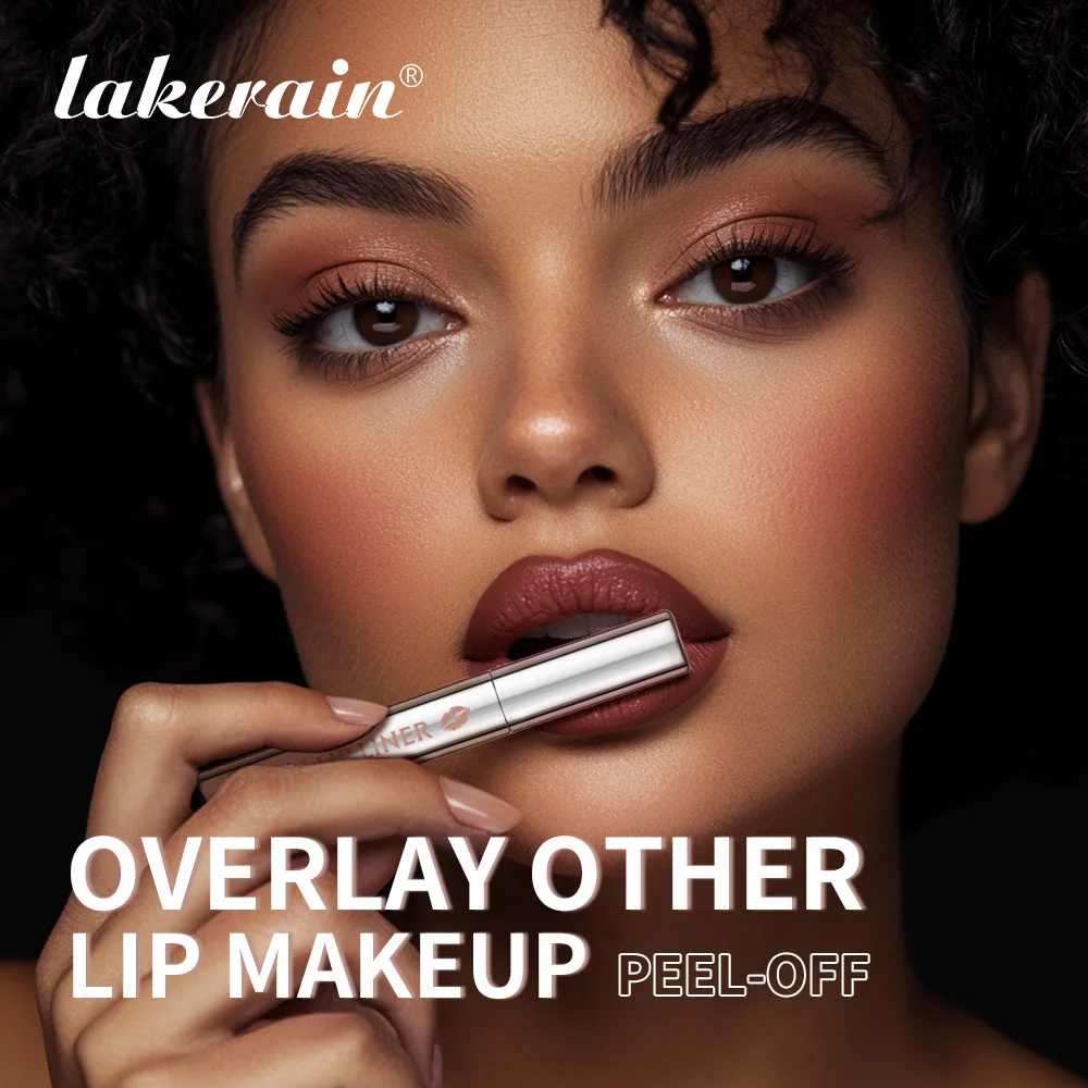 Lakerain Nuovo eyeliner a punta staccabile - Matita labbra opaca a lunga durata e facile da applicare, impermeabile per labbra definite