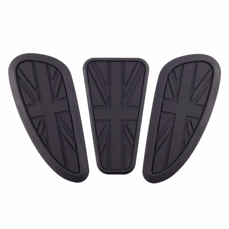 

Универсальный ретро мотоцикл кафе гонщик газовый топливный бак резиновая наклейка защитная оболочка наколенник ручка наклейка логотип Union Jack