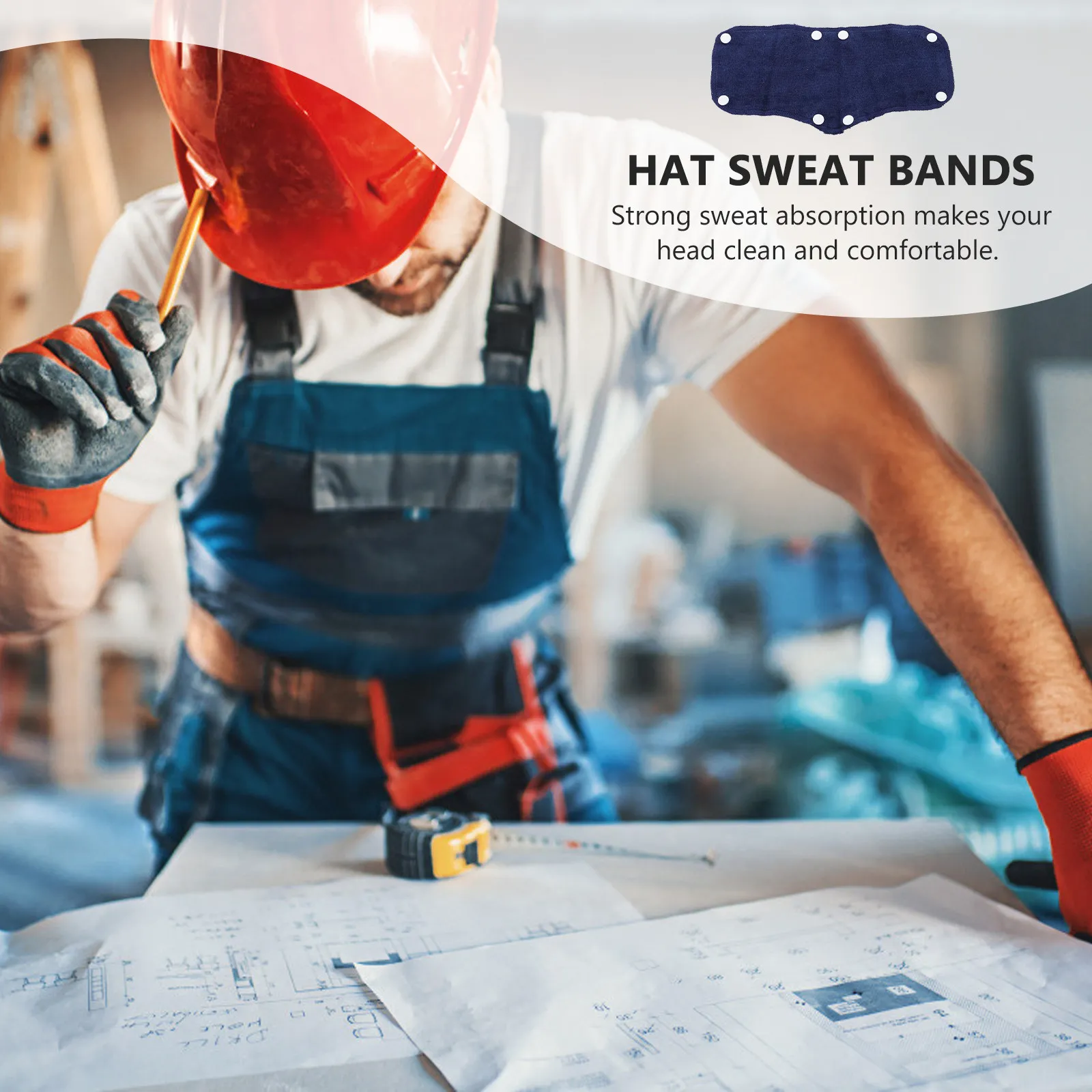 4Pcs Hard Hat Sweatbands High-Quality Sweat-Absorbing Belts for Safety Construction Site Cooling Sweatband Replacement
