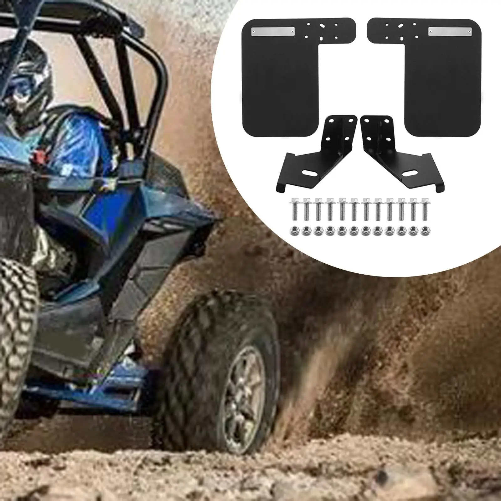 

Защитные накладки на задние рычаги, брызговики, многофункциональные, простые в установке, профессиональные металлические задние крылья, замена для Polaris